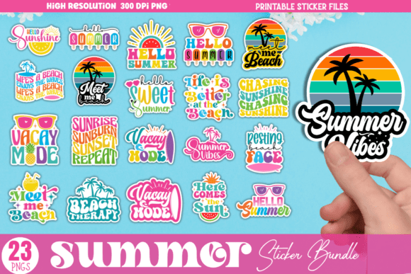 Download Summer Sticker Bundle - Premium Resources