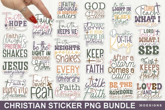 Download Retro Christian Sticker PNG Bundle - Sticker png bundle Collection