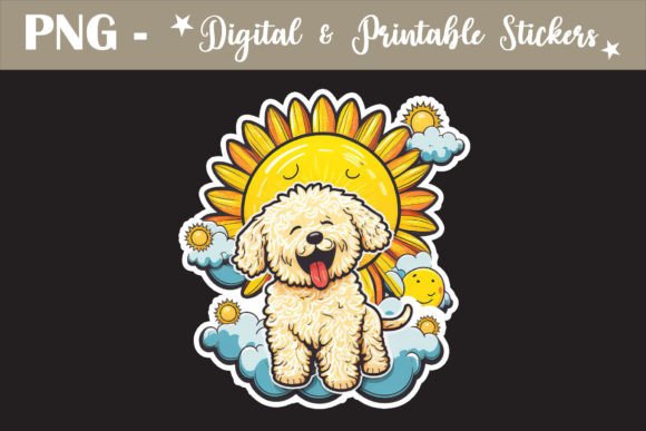 Download Cute Little Dog Sticker Design PNG - Dog sticker design Collection