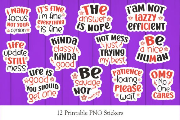 Download Sarcastic Printable Sticker Png Bundle - Sticker png bundle Collection