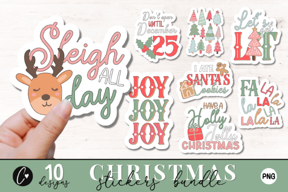 Download Cute Christmas Sticker PNG Bundle - Sticker png bundle Collection