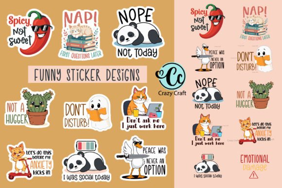 Download Funny Printable Sticker Png Bundle - Sticker png bundle Collection