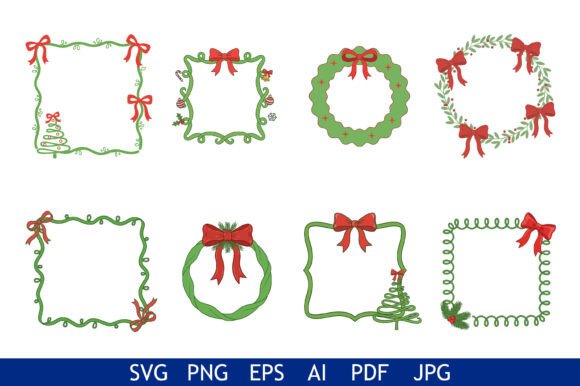 Download Festive Christmas Frame Border Set - Premium Bundle